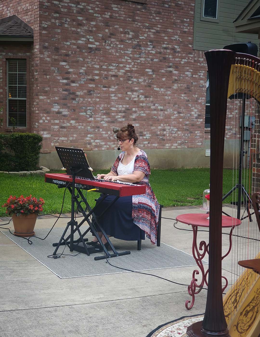 Sherri Stricker Performing Piano